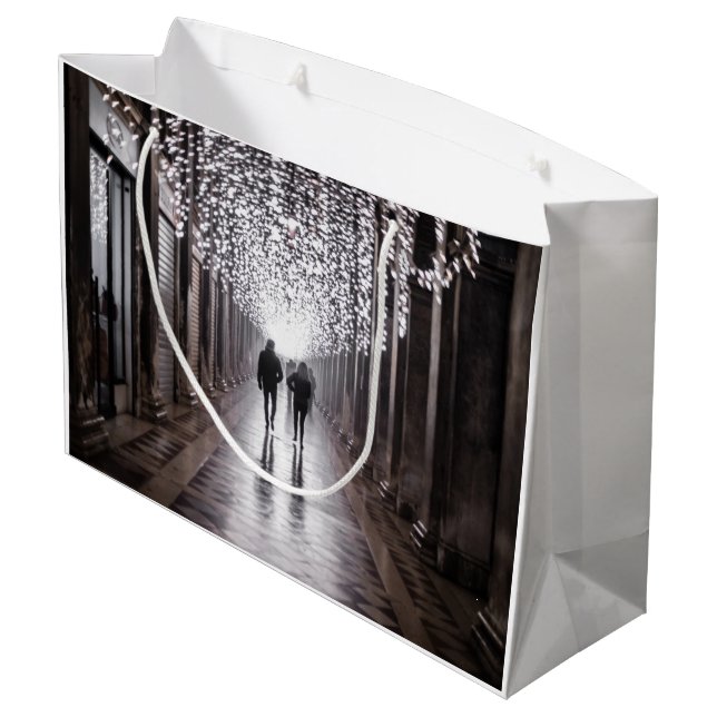 Bolsa De Regalo Grande Luz, sombras y simetría - sepia (Angulo reverso)