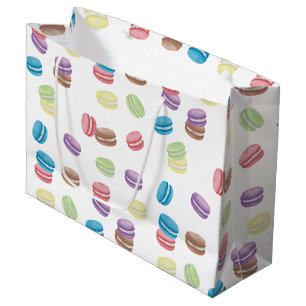 Bolsa De Regalo Grande Macarones franceses de color pastel