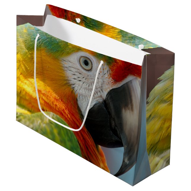 Bolsa De Regalo Grande Macaw hermoso (Angulo Anverso)