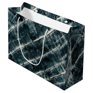 Bolsa De Regalo Grande Madera pintada de azul
