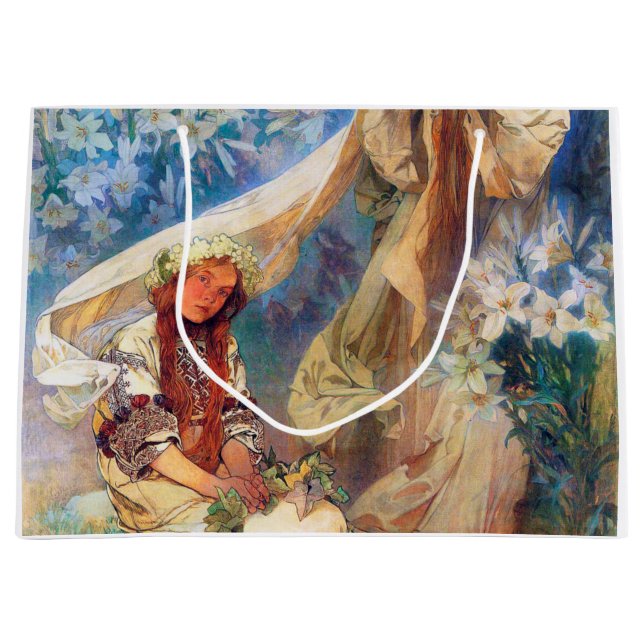 Bolsa De Regalo Grande Madonna de la Lily, Mucha (Anverso)