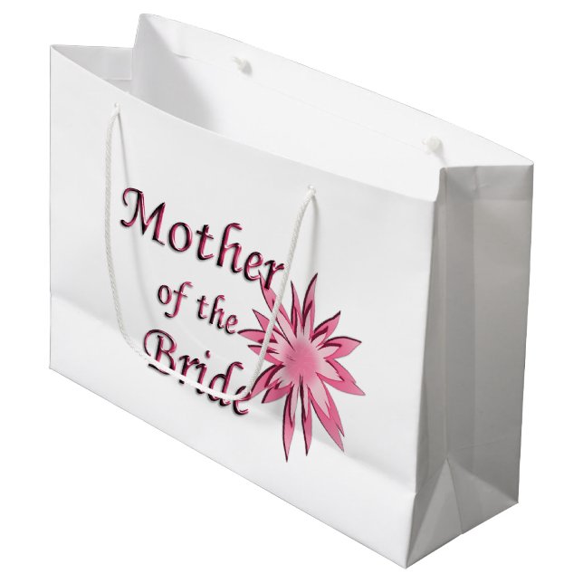 Bolsa De Regalo Grande Madre del rosa de la novia (Angulo Anverso)
