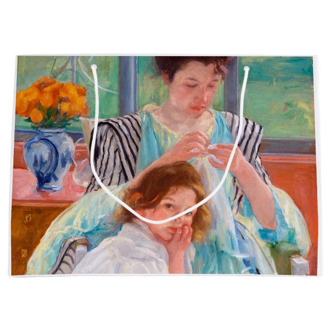 Bolsa De Regalo Grande Madre joven masticando, Mary Cassatt (Anverso)
