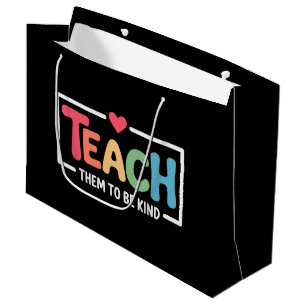 Bolsa De Regalo Grande Maestro enséñales a ser amables de vuelta a la esc