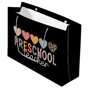 Bolsa De Regalo Grande Maestro Preescolar Regreso a Clases 