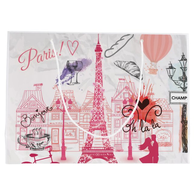 Bolsa De Regalo Grande Magia de París (Reverso)