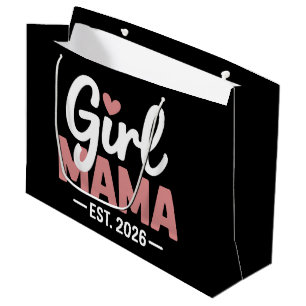 Bolsa De Regalo Grande Mamá de niña Est 2026 Revelación de embarazo Nueva