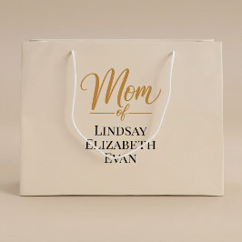 Bolsa De Regalo Grande Mamá Elegante Personalizada