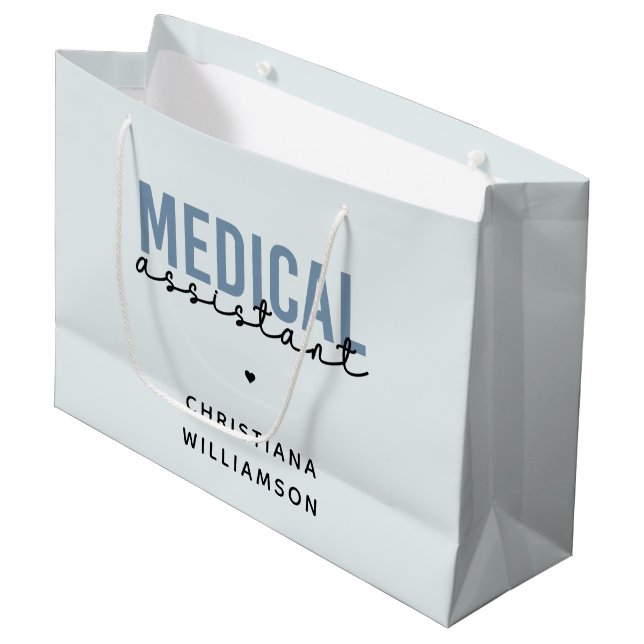 Bolsa De Regalo Grande MAMÁES de Auxiliar Médico personalizado | Auxiliar (Angulo Anverso)
