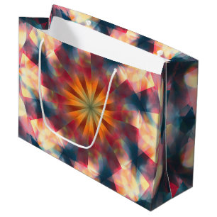 Bolsa De Regalo Grande Mandala psicodélica de Kaleidoscópico de Prisma