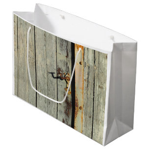 Bolsa De Regalo Grande Mango de puerta Rusty con Weathery