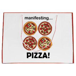 Bolsa De Regalo Grande Manifesting Pepperoni Pizza Birthday Party
