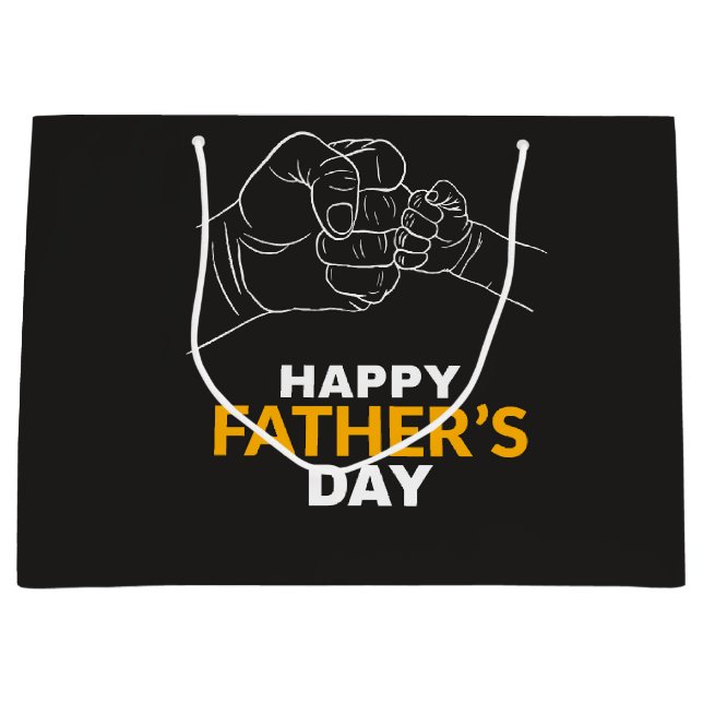 Bolsa De Regalo Grande Manos de padre e hijos (Anverso)