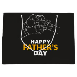 Bolsa De Regalo Grande Manos de papá y niños