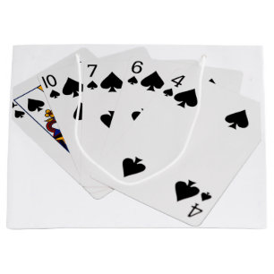 Bolsa De Regalo Grande Manos de Póquer - Flush - Spades Suite