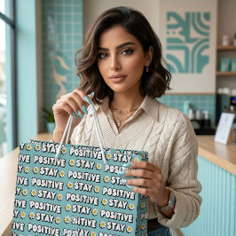 Bolsa De Regalo Grande Mantén una Actitud Positiva