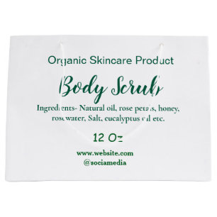 Bolsa De Regalo Grande mantequilla de exfoliante corporal de naturaleza v