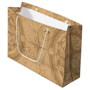 Bolsa De Regalo Grande Mapa antiguo