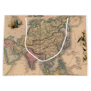 Bolsa De Regalo Grande Mapa antiguo antiguo inspirado (11)