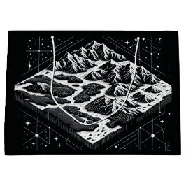 Bolsa De Regalo Grande Mapa de la montaña mágica