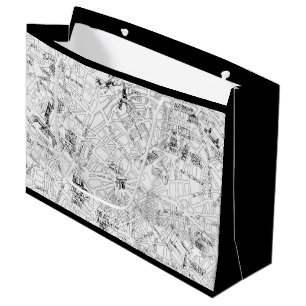Bolsa De Regalo Grande Mapa de París