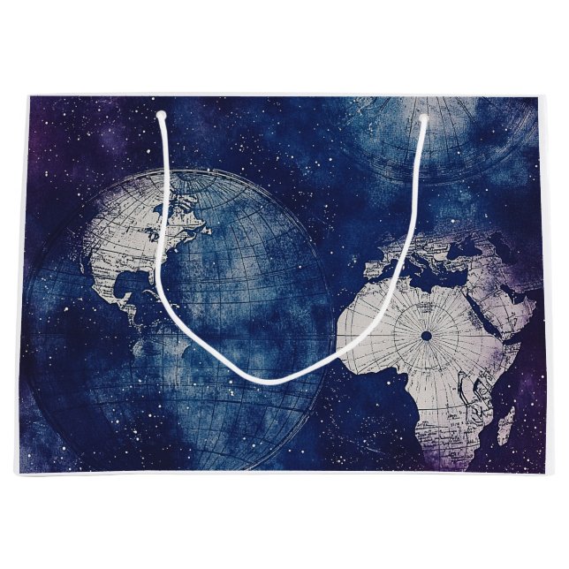 Bolsa De Regalo Grande Mapa del mundo de la época celestial (2) (Anverso)