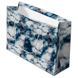 Bolsa De Regalo Grande Marble azul