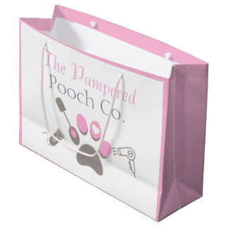 Bolsa De Regalo Grande Marca de Negocio de Aseo de Perros Personalizado S