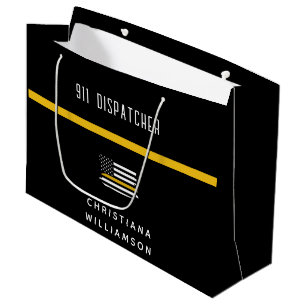 Bolsa De Regalo Grande Marcador de línea de oro delgada personalizada 911