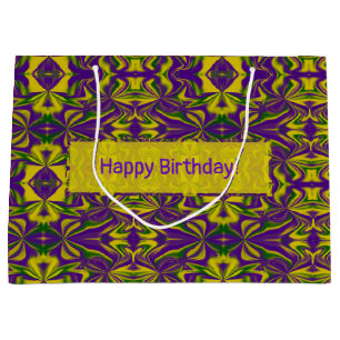 Bolsa De Regalo Grande Mardi Gras Kaleidoscope