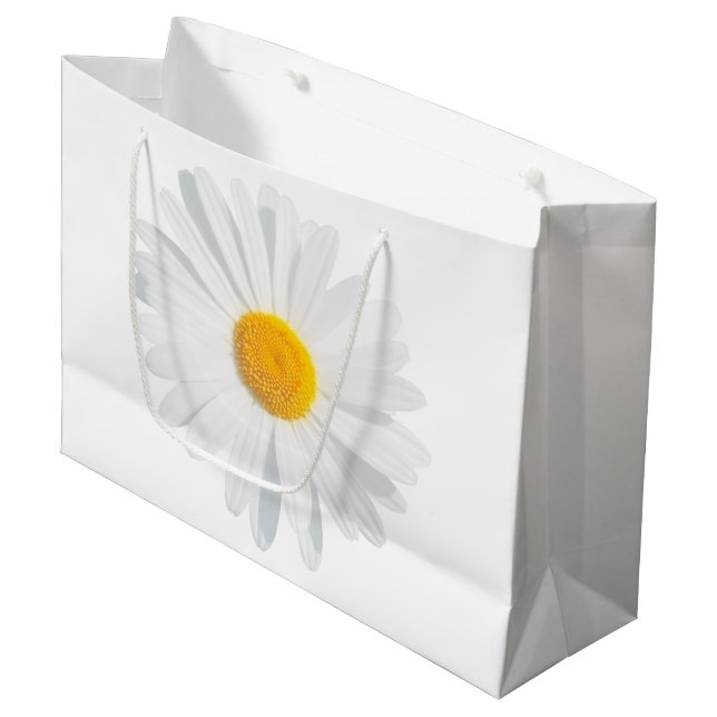 Bolsa De Regalo Grande margarita blanca (Angulo Anverso)