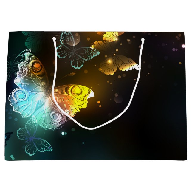 Bolsa De Regalo Grande Mariposa luminosa y mariposas nocturnas (Anverso)