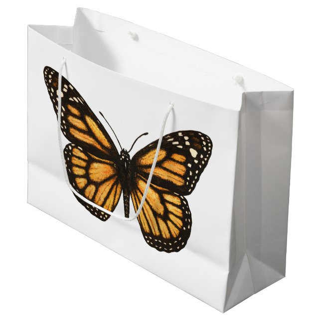 Bolsa De Regalo Grande Mariposa monarca (Angulo Anverso)