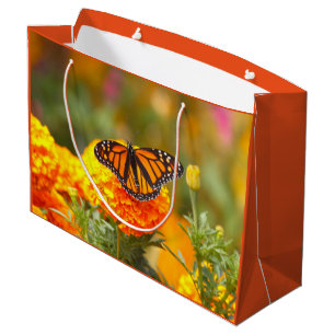 Bolsa De Regalo Grande Mariposa Monarca Naranja Marigold Foto