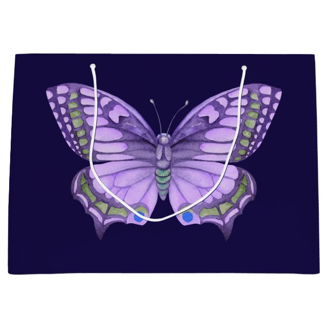 Bolsa De Regalo Grande Mariposa morada (Anverso)
