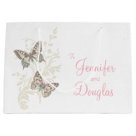 Bolsa De Regalo Grande Mariposas boda novia y bolso de regalo para novios