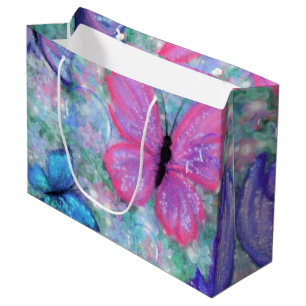 Bolsa De Regalo Grande Mariposas coloridas volando - Alegría