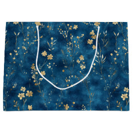 Bolsa De Regalo Grande Mariposas de oro azul Despedida de soltera