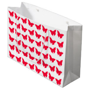 Bolsa De Regalo Grande Mariposas intrépidas de la MOD del colorete