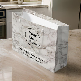 Bolsa De Regalo Grande Mármol beige