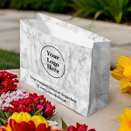 Bolsa De Regalo Grande Mármol blanco