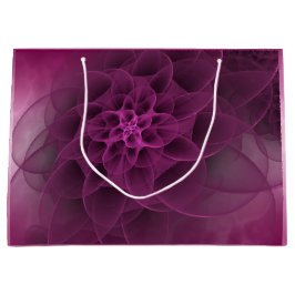 Bolsa De Regalo Grande Mármol fucsia romántico dulce