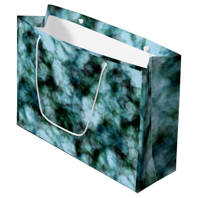 Bolsa De Regalo Grande Mármol verde azul (Angulo Anverso)
