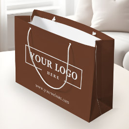 Bolsa De Regalo Grande Marrón promocional del logotipo de la empresa pers