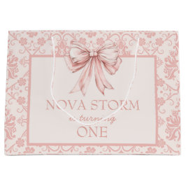 Bolsa De Regalo Grande Máscara personalizada Rubor Pink Coquette Mileston