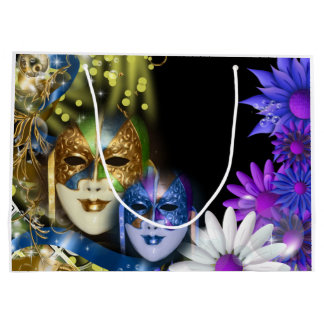 Bolsa De Regalo Grande Máscaras venecianas del quinceanera de la