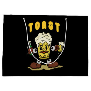 Bolsa De Regalo Grande Mascota de brindis con cerveza