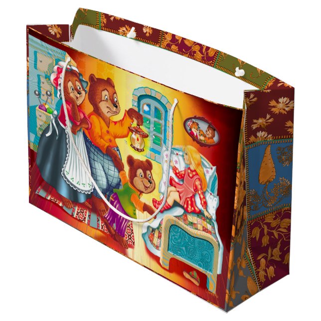 Bolsa De Regalo Grande Masha y 3 osos (Angulo reverso)
