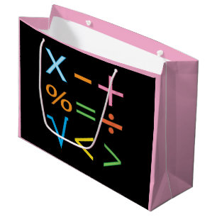 Bolsa De Regalo Grande Matemáticas Matemáticas Símbolo matemático