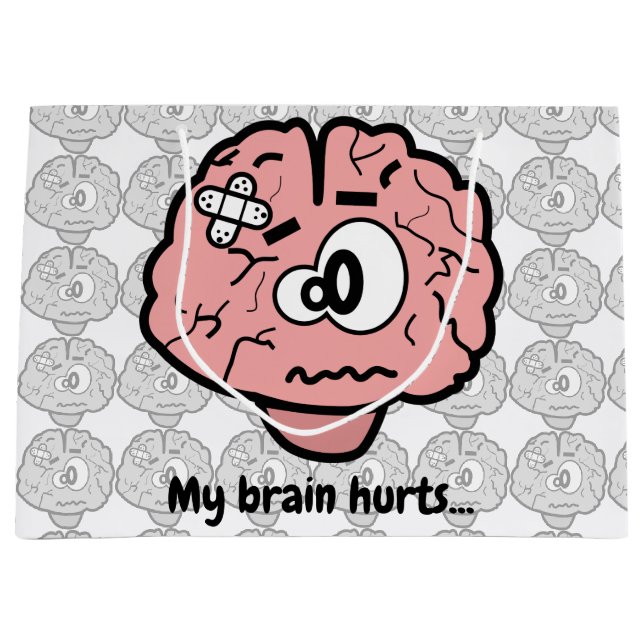 Bolsa De Regalo Grande Me duele el cerebro (Anverso)